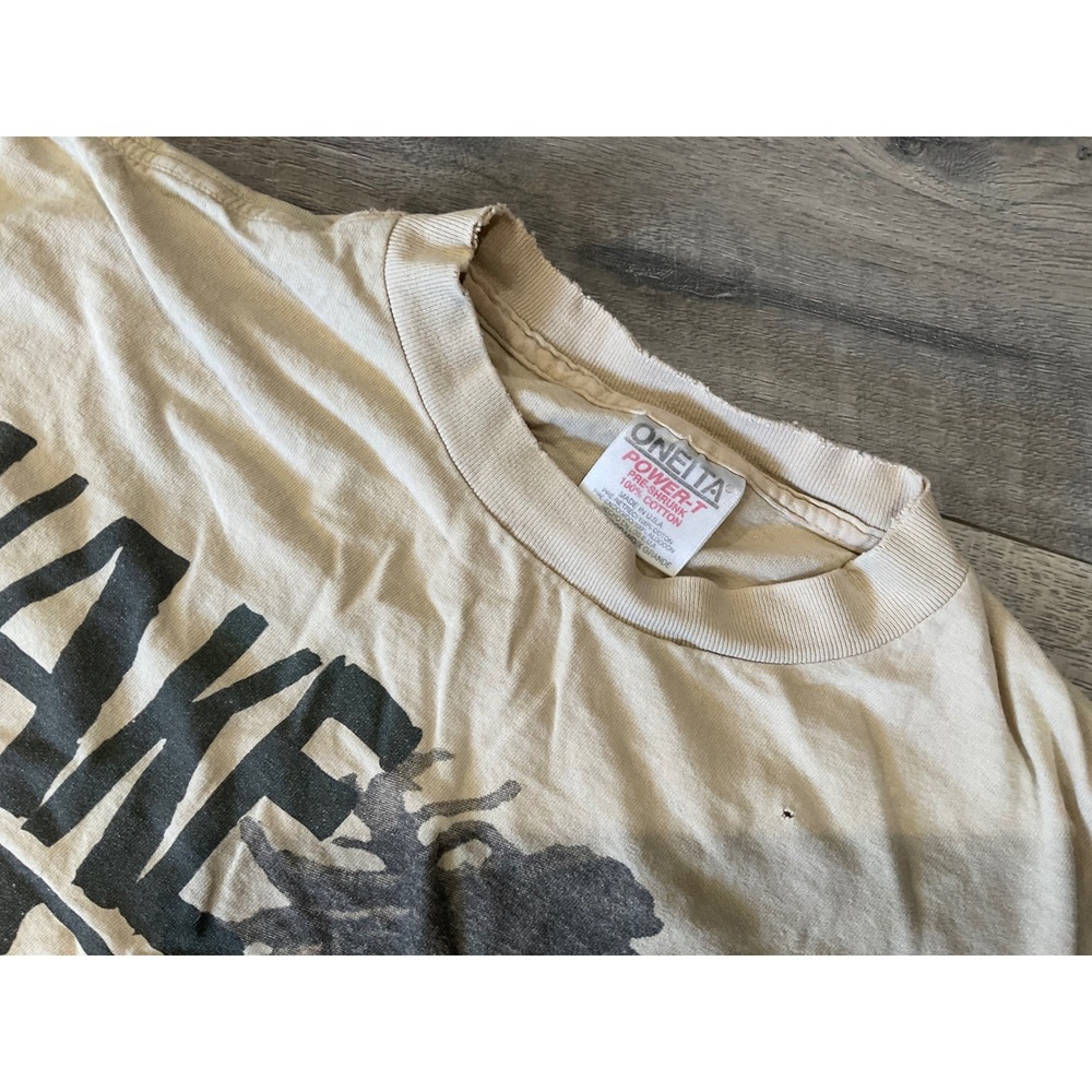 Vintage Bob Marley Wake Up and Live 1995 T-Shirt Oneita Power-T Single Stitch XL - Picture 4 of 14